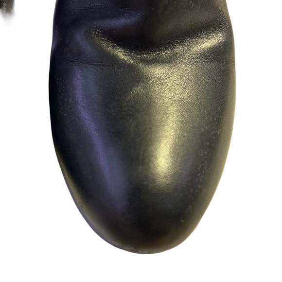 COACH Susette Black Leather Boots Stiletto Heels Womens 8.5 Like New - Picture 5 of 16